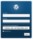 WP-login page
