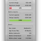 Battery Health Macbook/Pro/Air With CoconutBattery 2.7.1