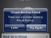 iCloud back up failed