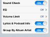 iOS 5 iPhone 4: Music Setting