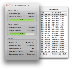 coconutbattery on mac book