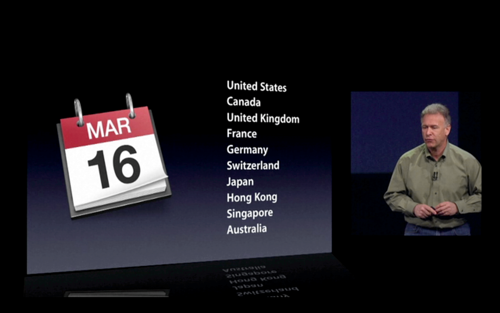 iPad 2012 March 16 Available