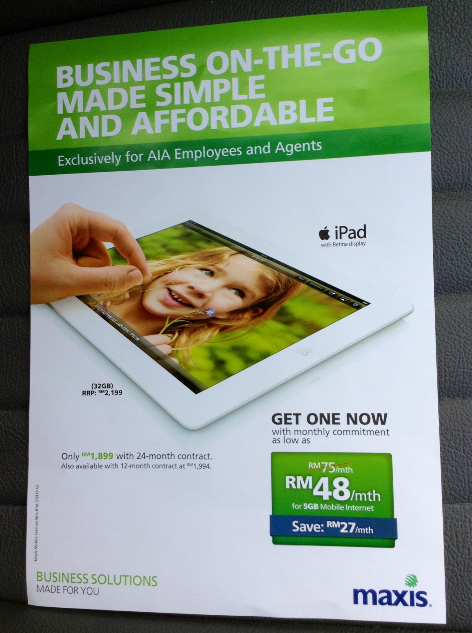 Maxis AIA iPad With Retina Display