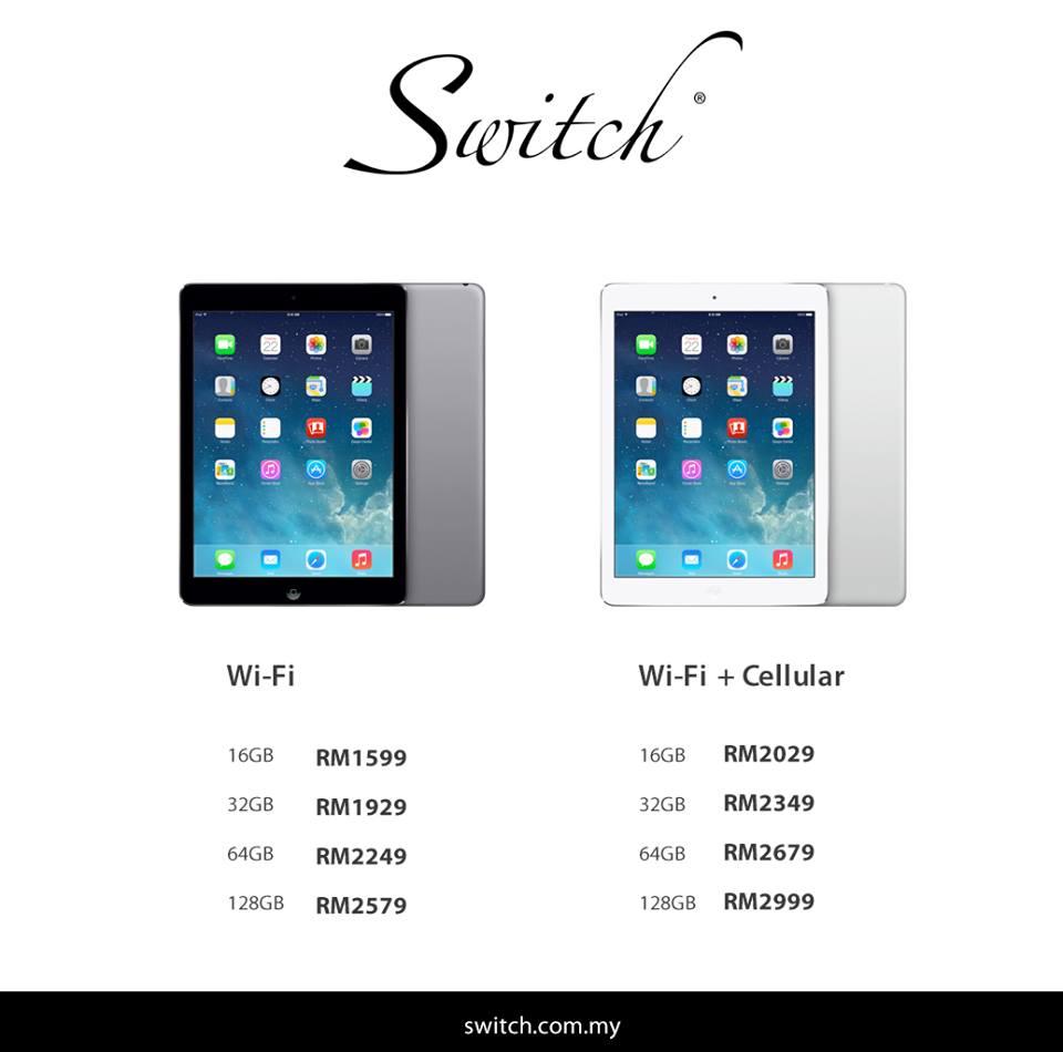 iPad Air Pricing