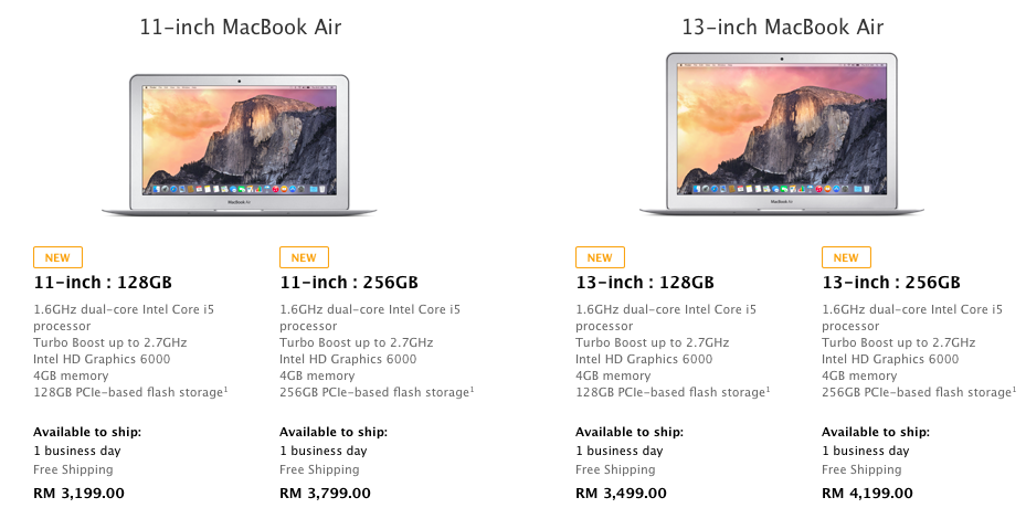 latest os for macbook air 2015